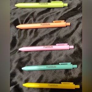Poshtitute Ink Pen Pastel Colors, NWOT Black Ink, 1 Pen Retails $8